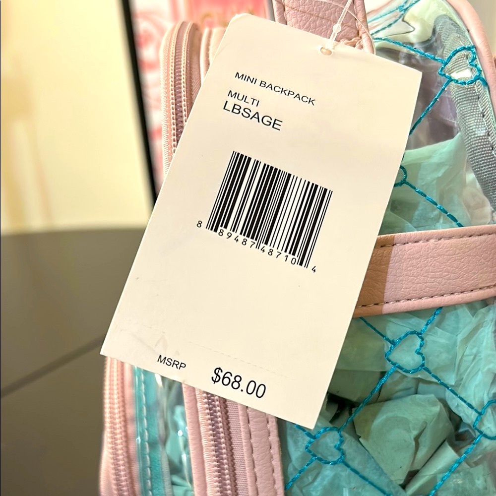 Betsey Johnson Mini Clear Backpack
$68 NWT - Picture 4 of 4